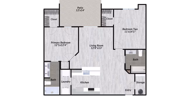 Unit B - Second Floor 2103 floor plan